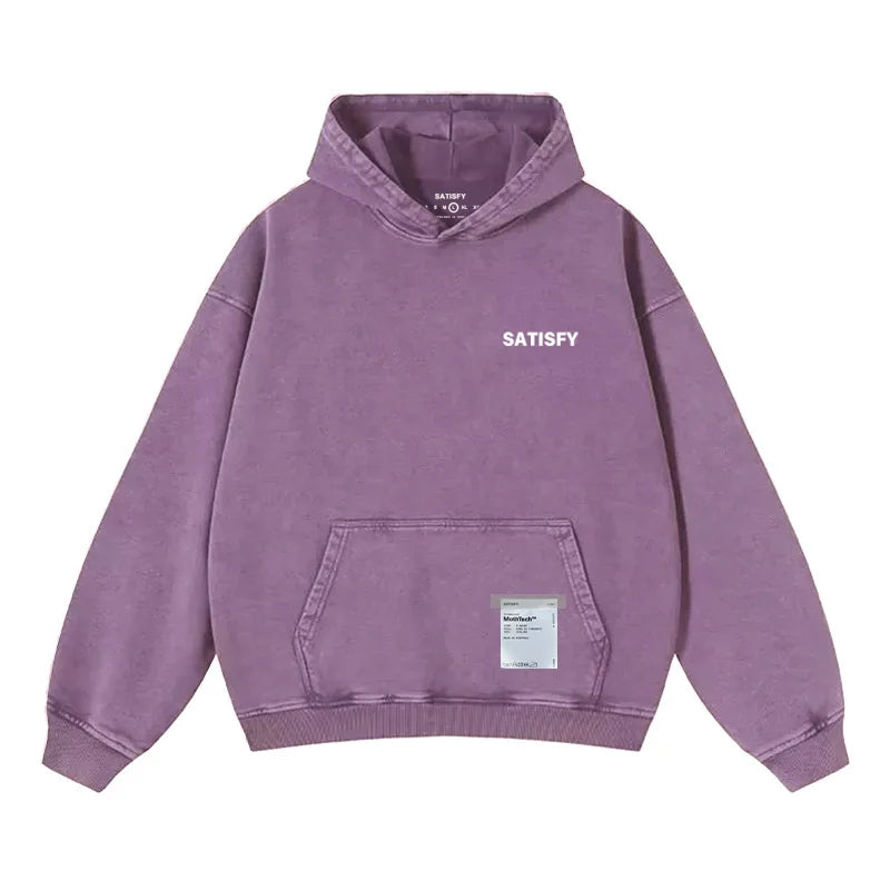 Unisex Hoodie Vintage Style Long Sleeve Cotton Sweatshirt