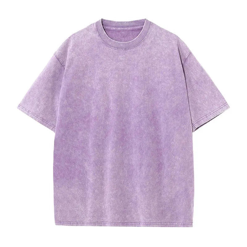 Washed Vintage T-Shirts Unisex Casual Cotton