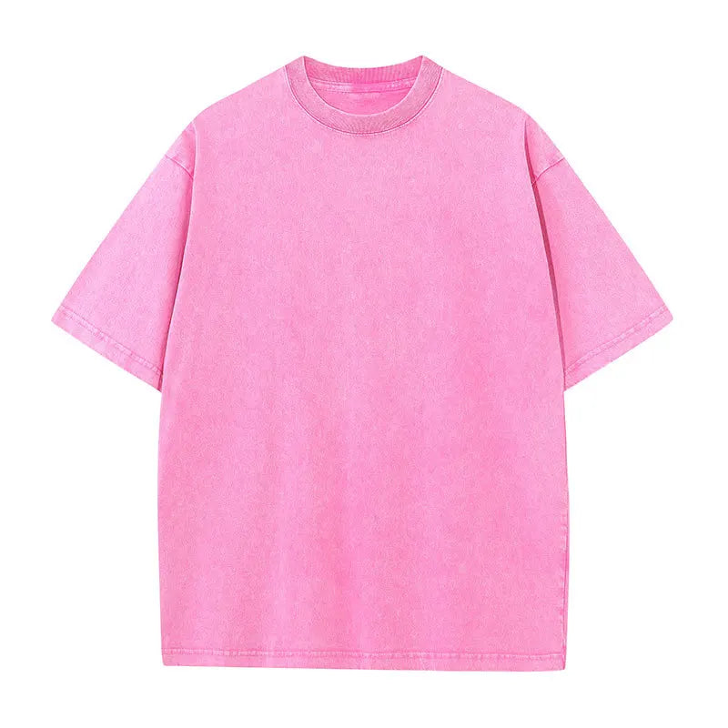 Washed Vintage T-Shirts Unisex Casual Cotton