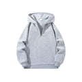Men's Half Zipper Hooded Hoodies Long Sleeve Sweatshirts Autumn Loose Casual