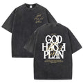 Vintage T Shirt God Has A Plan Oversized Men's