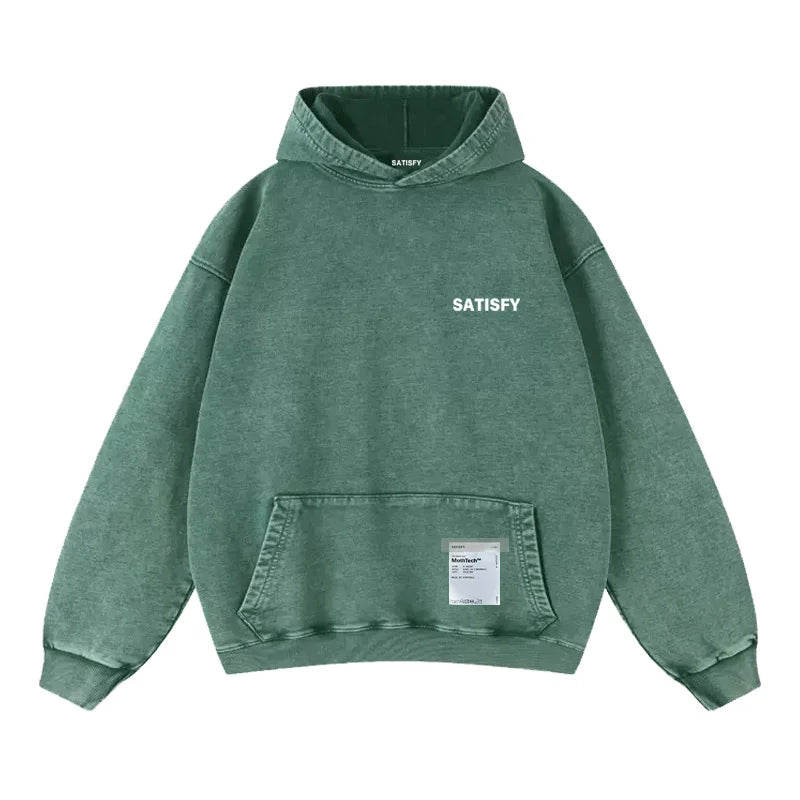 Unisex Hoodie Vintage Style Long Sleeve Cotton Sweatshirt