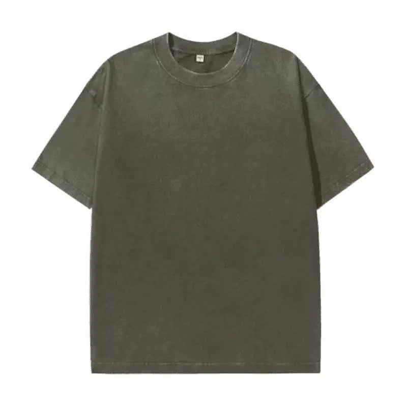 Washed Vintage T-Shirts Unisex Casual Cotton